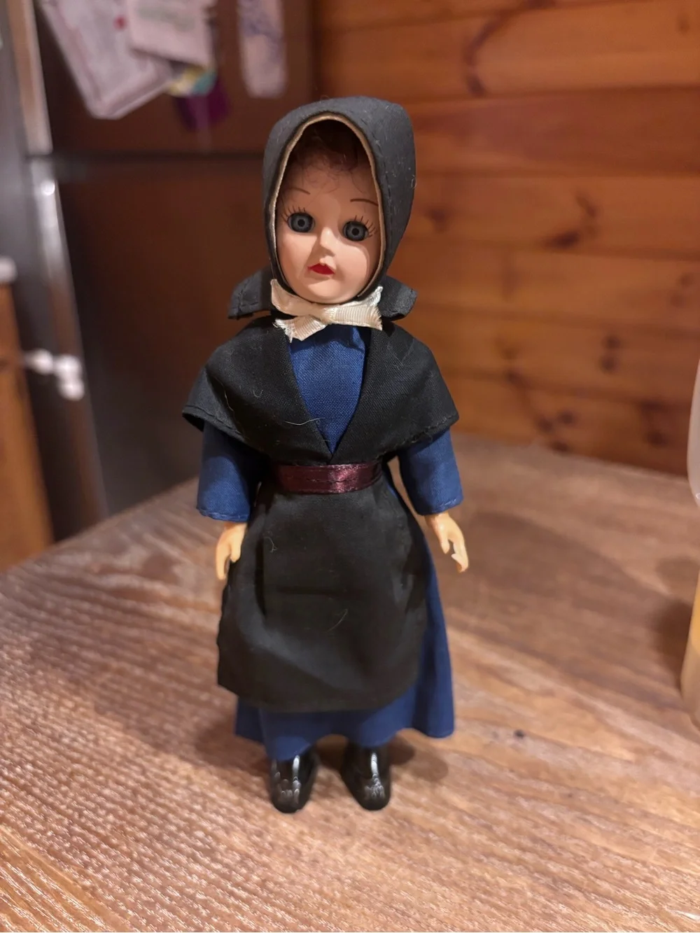 Vintage  hard plastic Amish souvenir doll from the 1950s